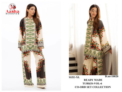 Turkis Vol 6 Karachi Aasha Designer Modal Co Ord Set Supplier India