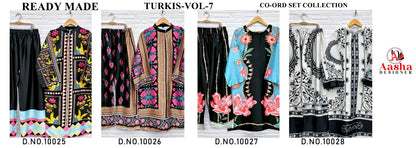 Turkis Vol 7 Karachi Aasha Designer Modal Co Ord Set Exporter Gujarat