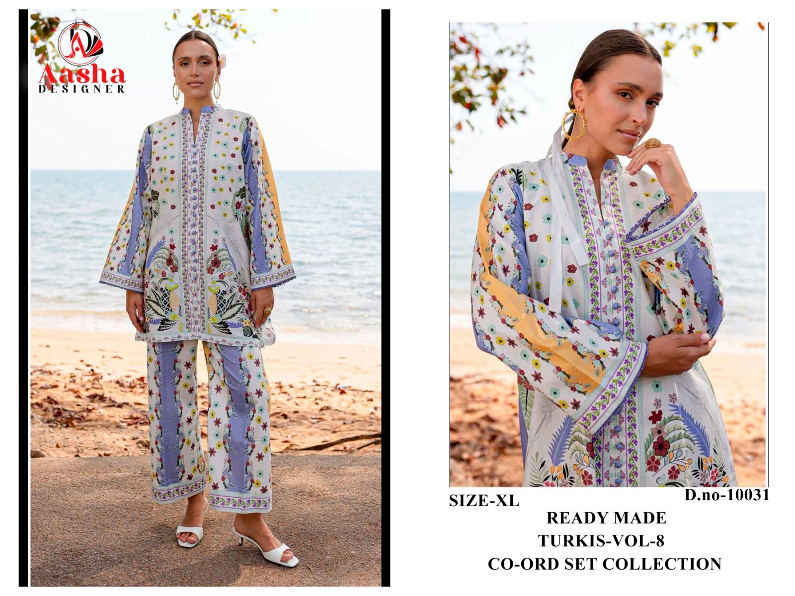 Turkis Vol 8 Karachi Aasha Designer Satin Co Ord Set Wholesaler