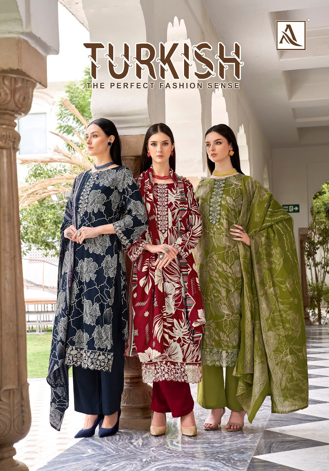 Turkish Alok Pure Viscose Karachi Salwar Suits Wholesaler Gujarat