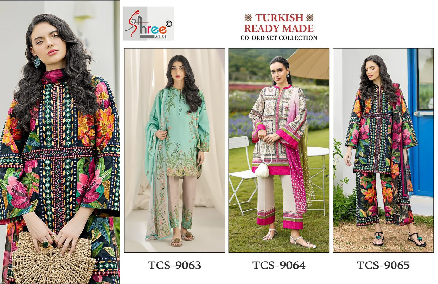 Turkish Co Ord Set Shree Fabs Satin Karachi Readymade Suits Wholesaler Gujarat