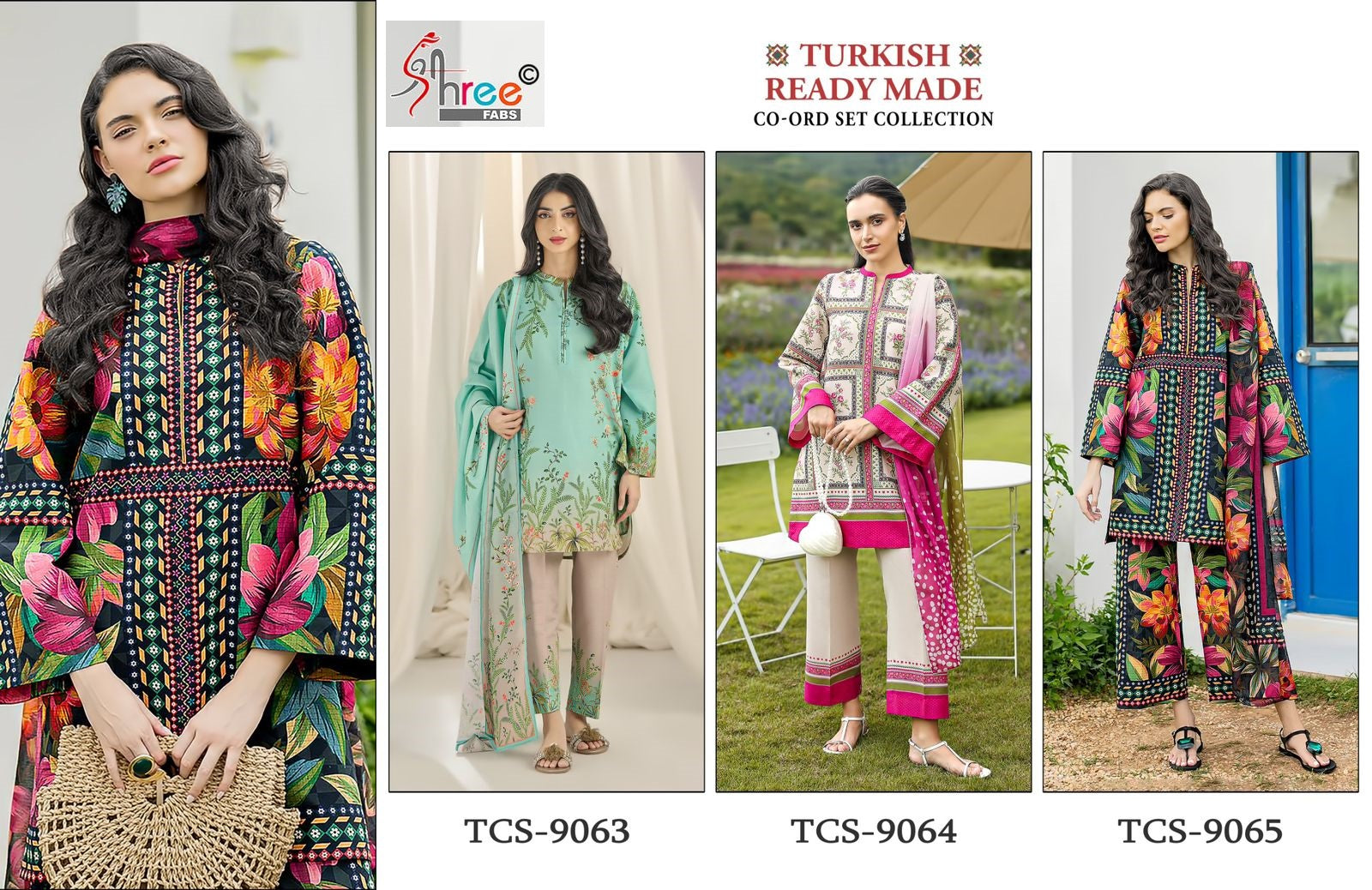 Turkish Co Ord Set Shree Fabs Satin Karachi Readymade Suits Wholesaler Gujarat