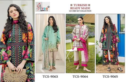Turkish Co Ord Set Shree Fabs Satin Karachi Readymade Suits Wholesaler Gujarat