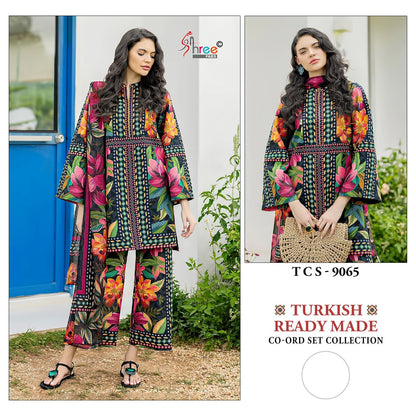 Turkish Co Ord Set Shree Fabs Satin Karachi Readymade Suits Wholesaler Gujarat