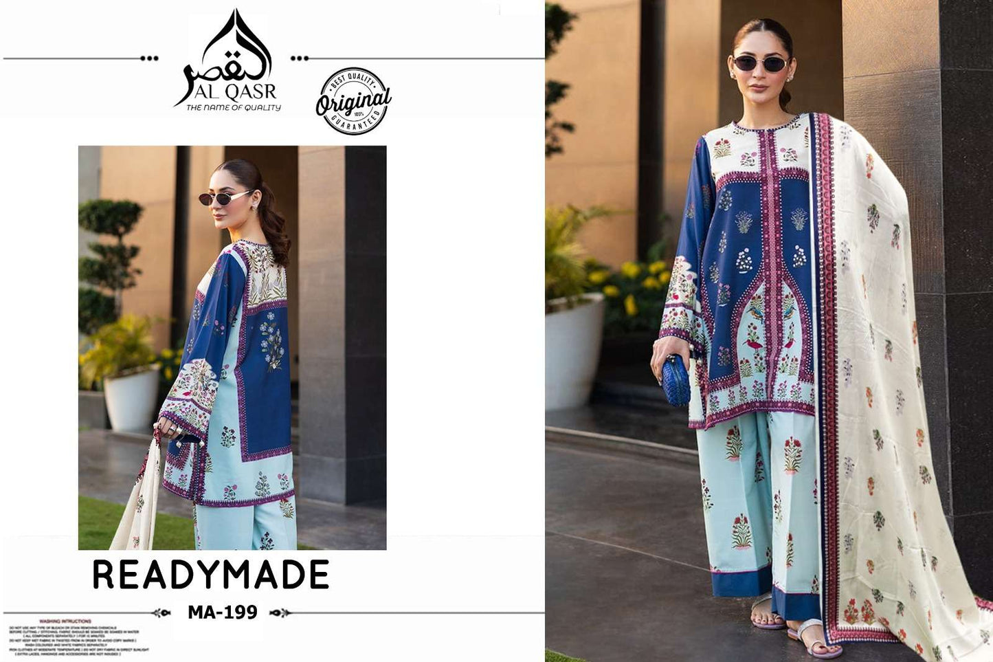 Turkish Design Ma 199 Al Qasr Satin Karachi Readymade Suits Exporter Gujarat