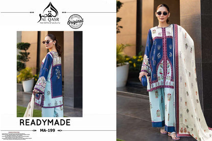 Turkish Design Ma 199 Al Qasr Satin Karachi Readymade Suits Exporter Gujarat