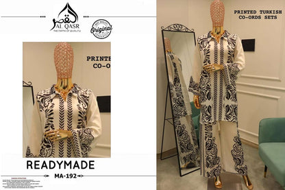 Turkish Design No 192 Al Qasr Satin Co Ord Set Manufacturer India