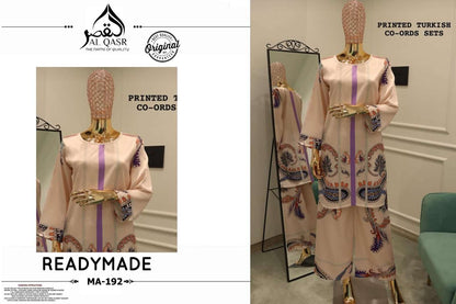Turkish Design No 192 Al Qasr Satin Co Ord Set Manufacturer India