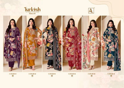 Turkish Edition 10 Alok Viscose Reyon Karachi Salwar Suits Wholesaler Gujarat