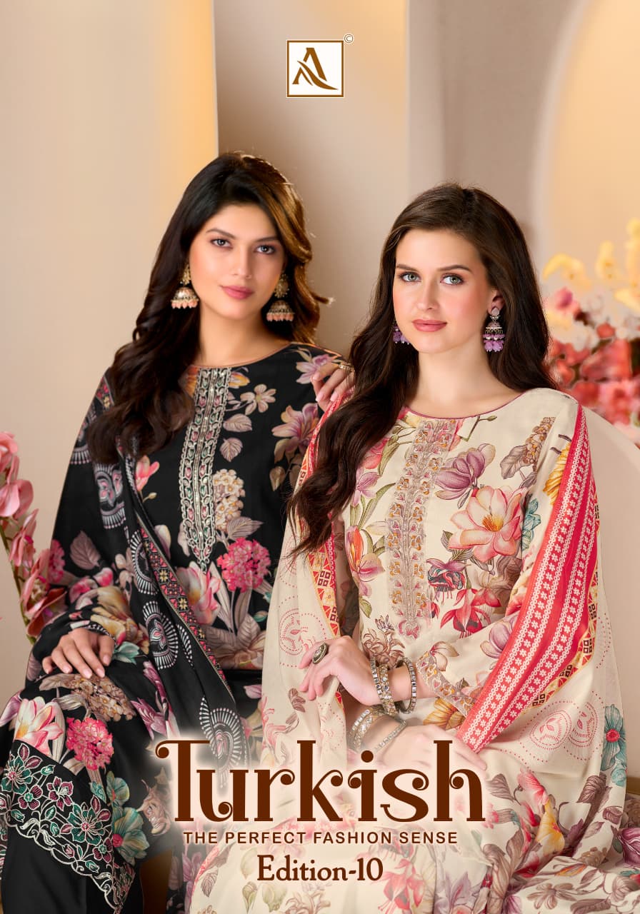 Turkish Edition 10 Alok Viscose Reyon Karachi Salwar Suits Wholesaler Gujarat