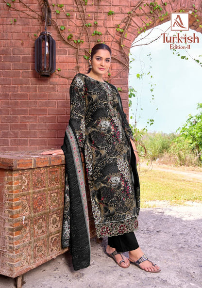 Turkish Edition 11 Alok Viscose Reyon Karachi Salwar Suits Manufacturer Ahmedabad