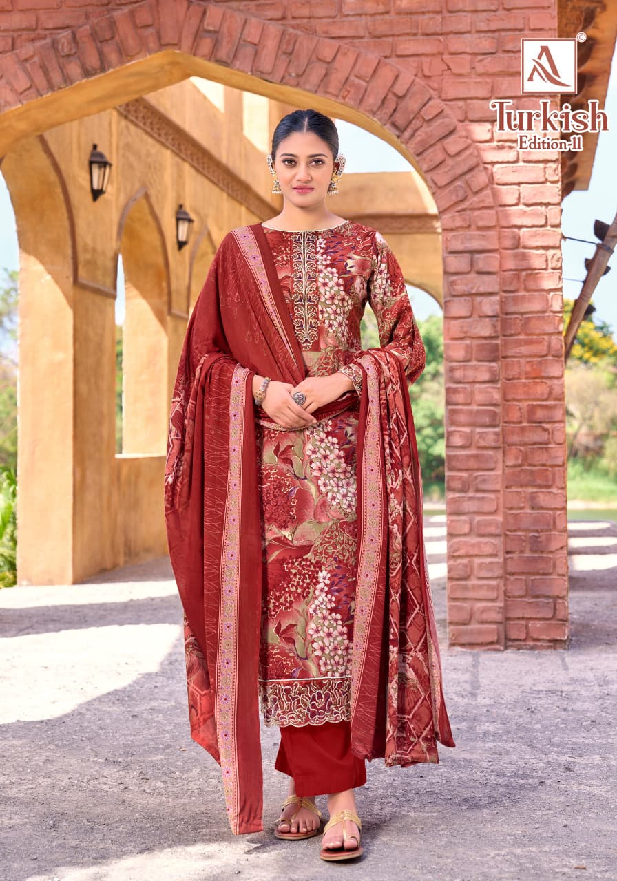 Turkish Edition 11 Alok Viscose Reyon Karachi Salwar Suits Manufacturer Ahmedabad