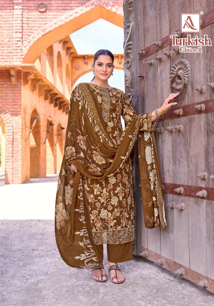 Turkish Edition 11 Alok Viscose Reyon Karachi Salwar Suits Manufacturer Ahmedabad