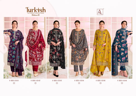 Turkish Edition 13 Alok Viscose Reyon Karachi Salwar Suits Manufacturer India