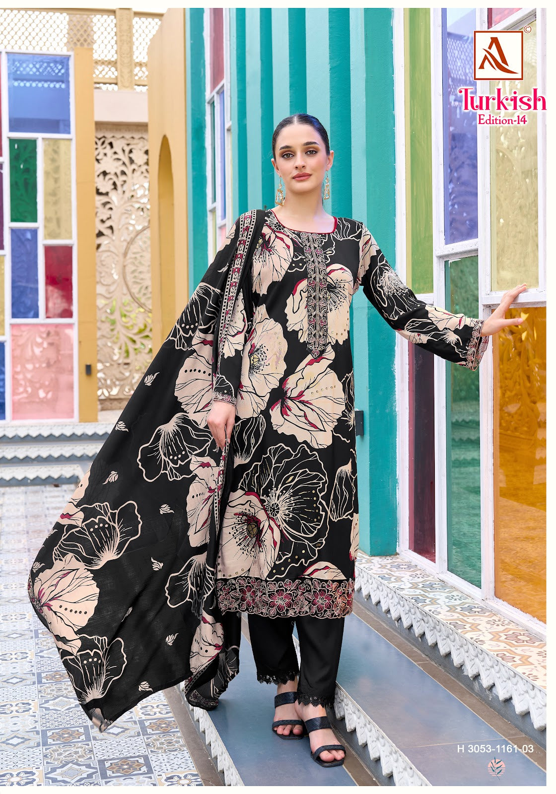 Turkish Edition 14 Alok Viscose Reyon Karachi Salwar Suits Manufacturer Ahmedabad