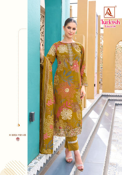 Turkish Edition 14 Alok Viscose Reyon Karachi Salwar Suits Manufacturer Ahmedabad