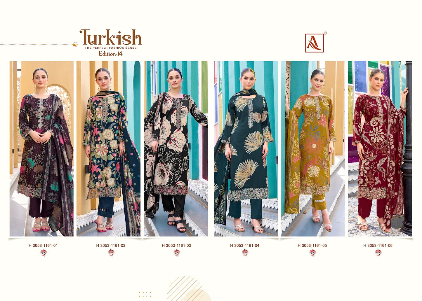 Turkish Edition 14 Alok Viscose Reyon Karachi Salwar Suits Manufacturer Ahmedabad