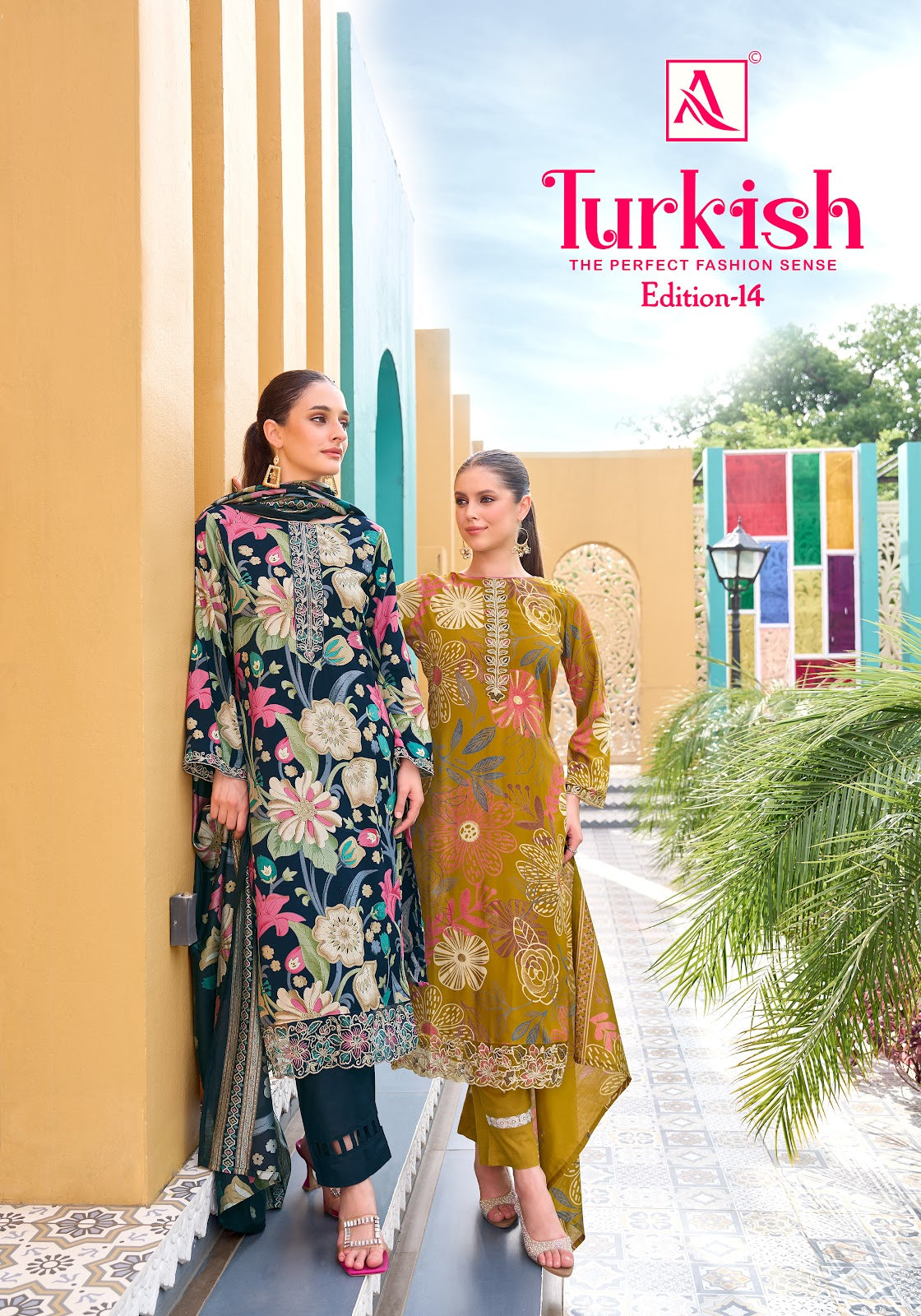 Turkish Edition 14 Alok Viscose Reyon Karachi Salwar Suits Manufacturer Ahmedabad