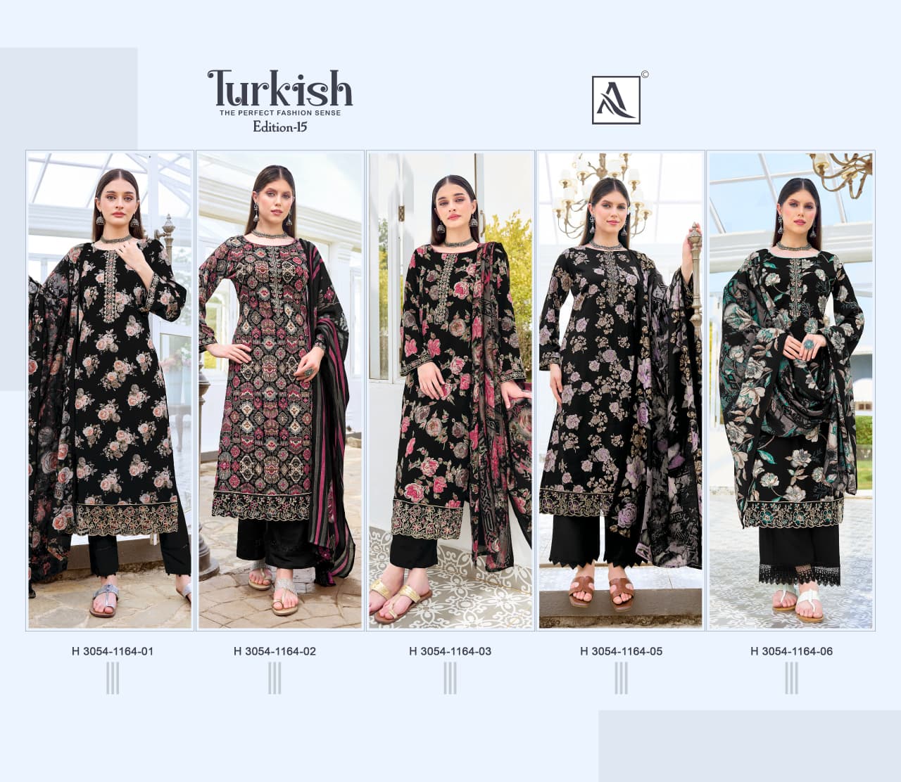 Turkish Edition 15 Alok Viscose Reyon Karachi Salwar Suits Supplier Gujarat
