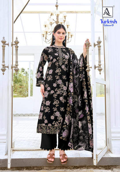 Turkish Edition 15 Alok Viscose Reyon Karachi Salwar Suits Supplier Gujarat