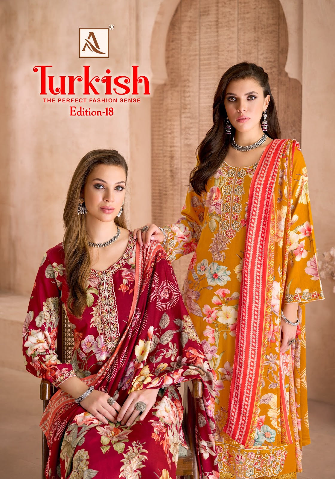 Turkish Edition 18 Alok Viscose Reyon Karachi Salwar Suits Exporter India