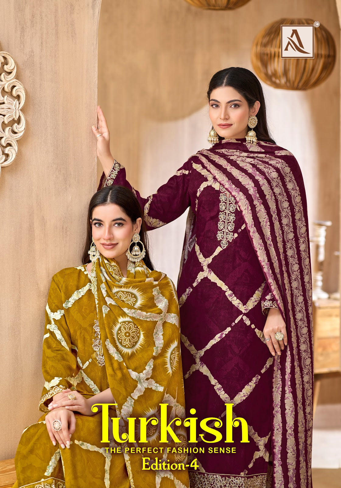 Turkish Edition 4 Alok Viscose Reyon Karachi Salwar Suits Wholesaler Gujarat