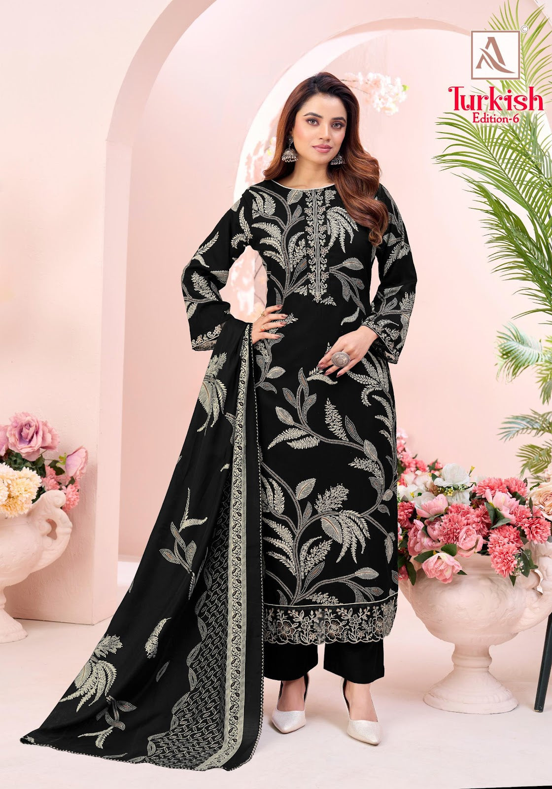 Turkish Edition 6 Alok Viscose Reyon Karachi Salwar Suits Supplier India
