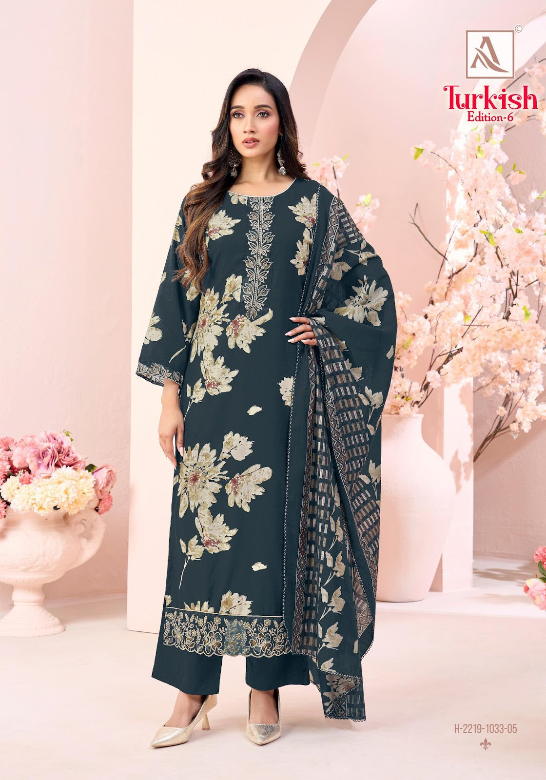 Turkish Edition 6 Alok Viscose Reyon Karachi Salwar Suits Supplier India