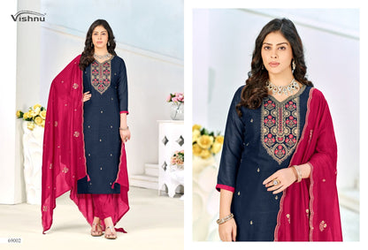 Turkish Vishnu Impex Vichitra Silk Pant Style Suits Manufacturer