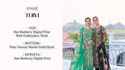 Turvi Burberry Simar Pant Style Suits Supplier India