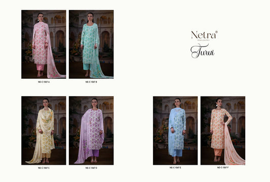 Turvi Netra Premium Cotton Pant Style Suits Wholesaler Ahmedabad