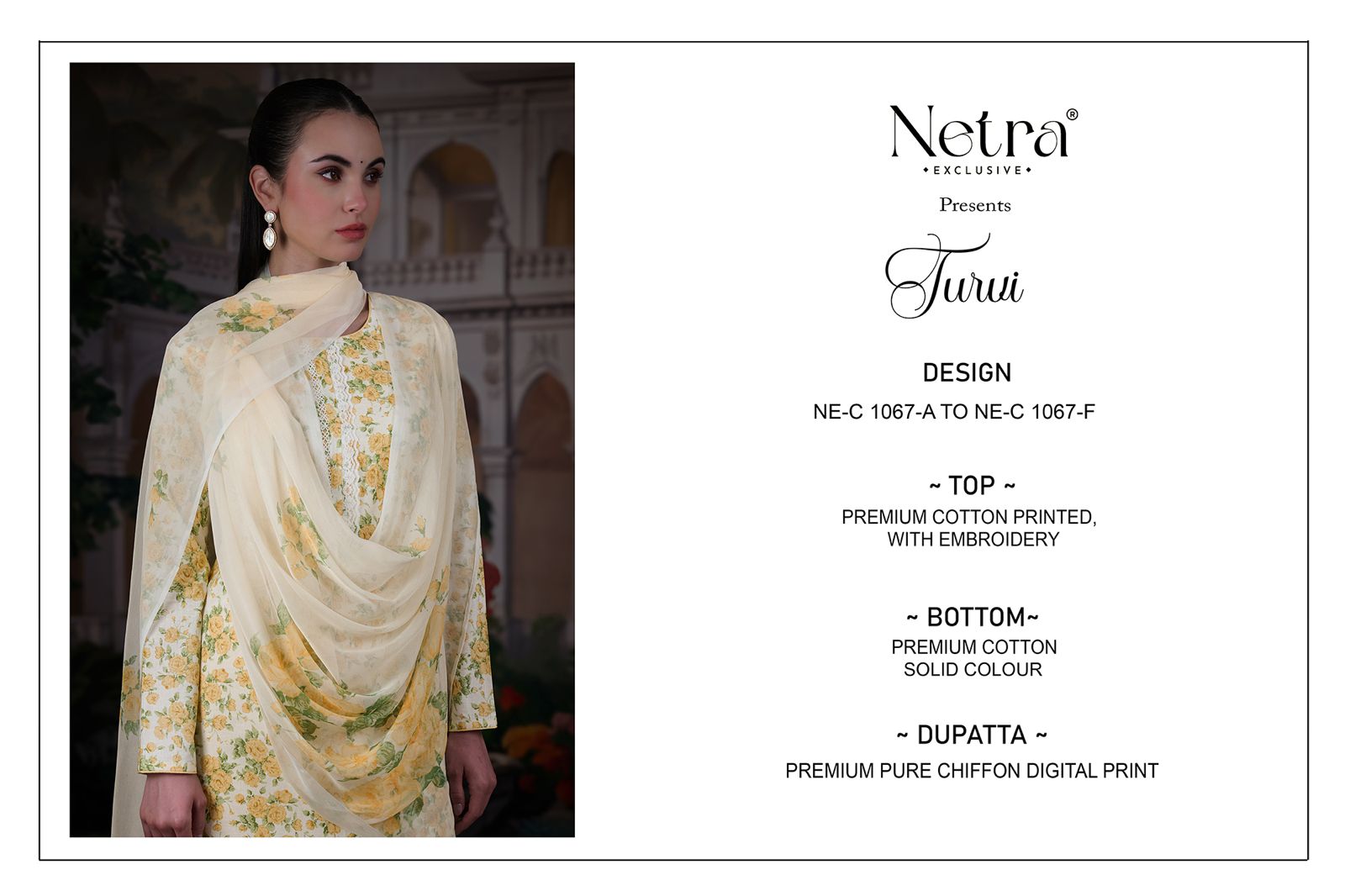 Turvi Netra Premium Cotton Pant Style Suits Wholesaler Ahmedabad