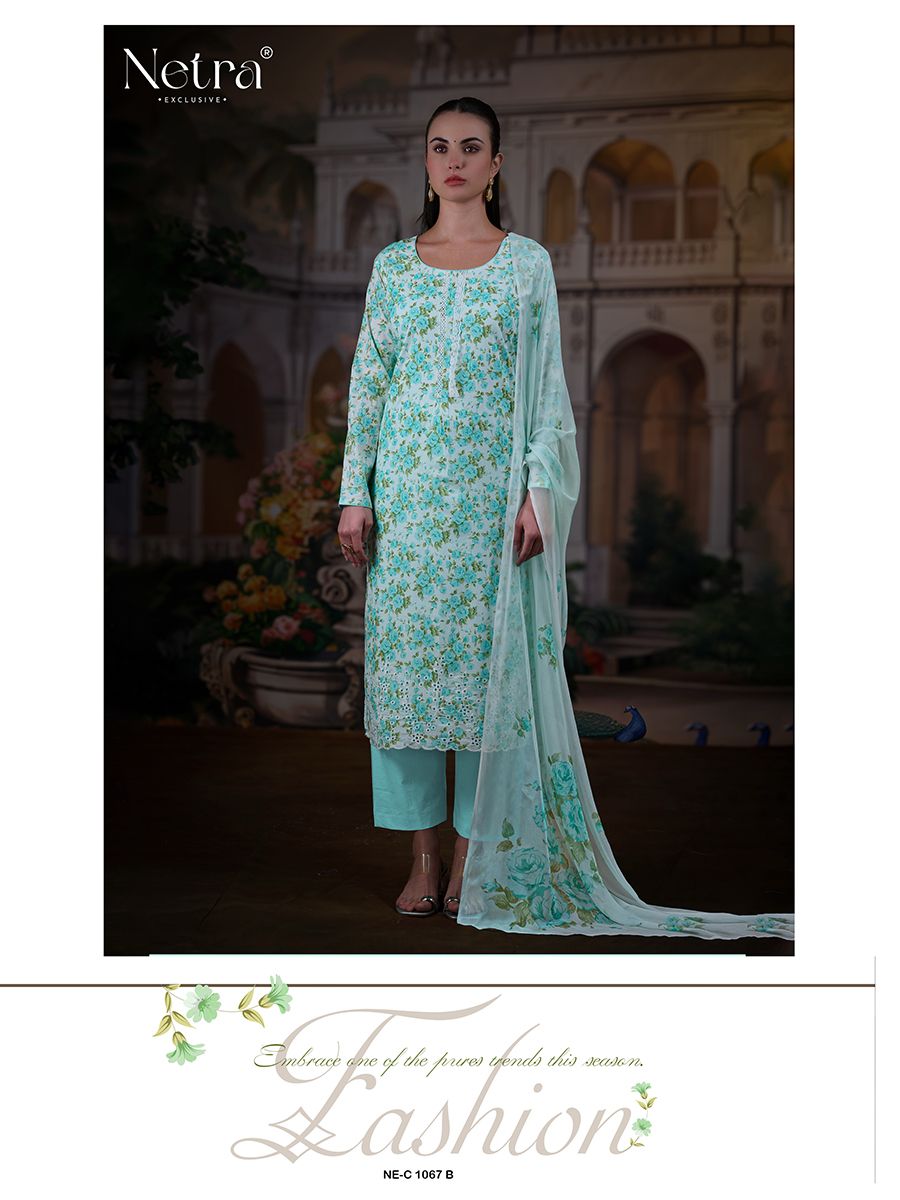 Turvi Netra Premium Cotton Pant Style Suits Wholesaler Ahmedabad
