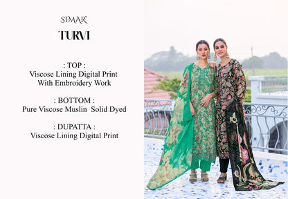 Turvi Simar Viscose Plazzo Style Suits Manufacturer Ahmedabad