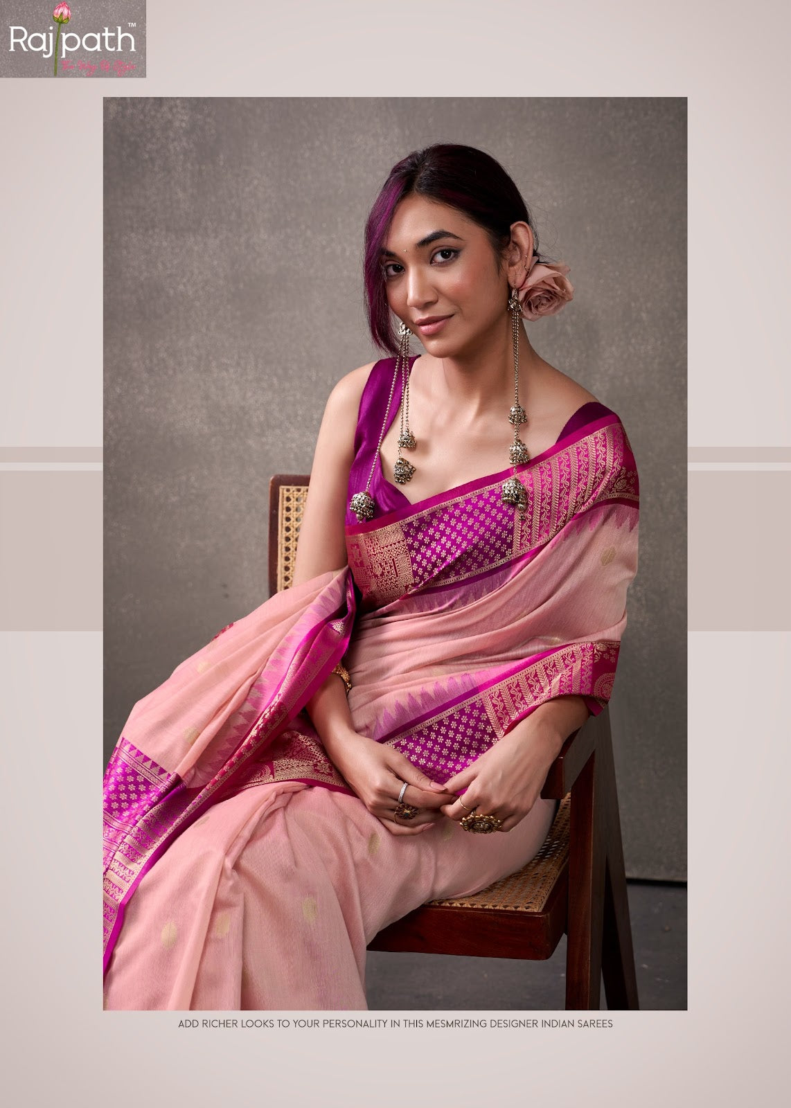 Tuti Fruti Silk Rajpath Modal Cotton Sarees Supplier