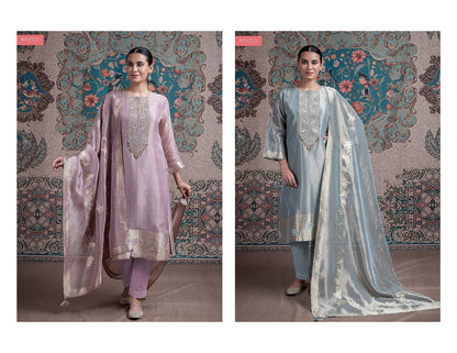 Tuveen Naariti Tissue Jacquard Pant Style Suits Wholesaler Ahmedabad