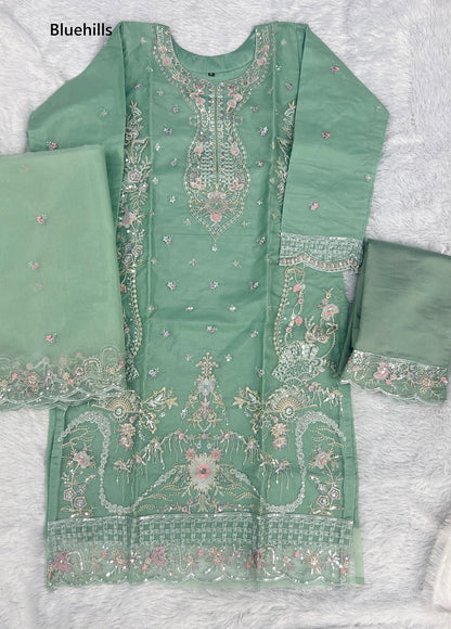 Tvisha Vol 2 Bluehills Organza Readymade Pant Style Suits Manufacturer India