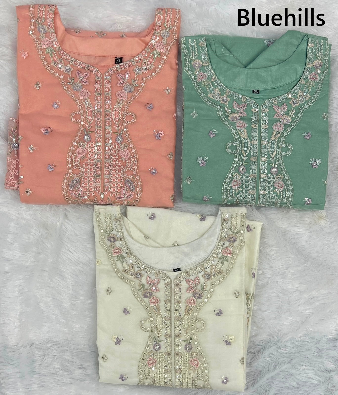 Tvisha Vol 2 Bluehills Organza Readymade Pant Style Suits Manufacturer India