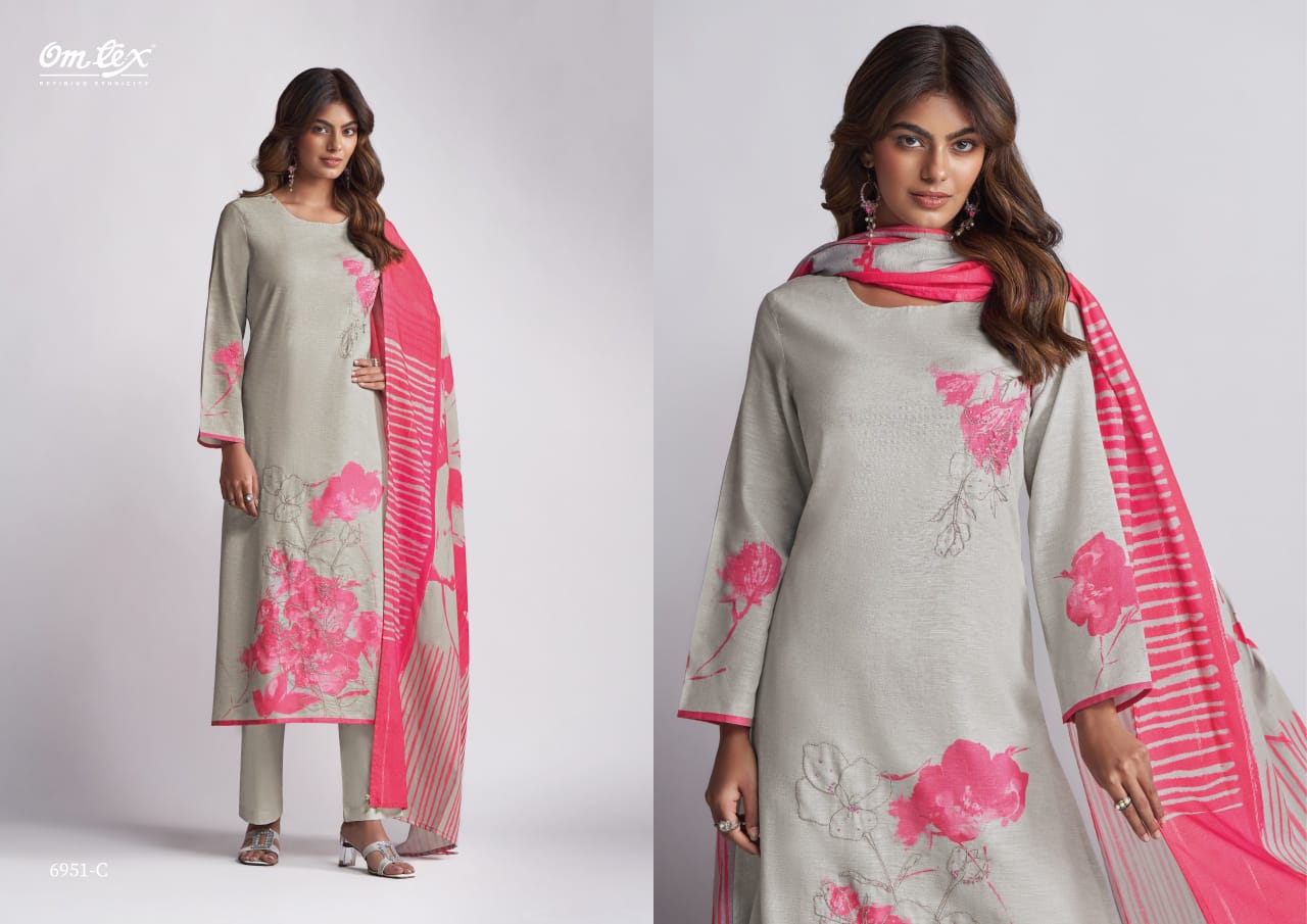 Twamev Omtex Linen Cotton Pant Style Suits Exporter India