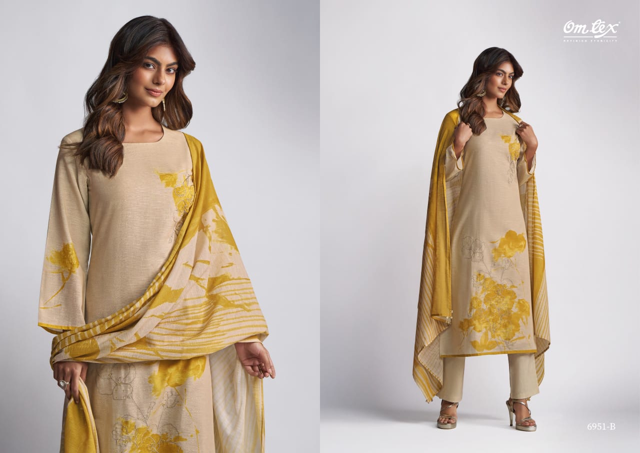 Twamev Omtex Linen Cotton Pant Style Suits Exporter India