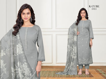 Twinkle 1011 K Cube Cotton Pant Style Suits Wholesale Price