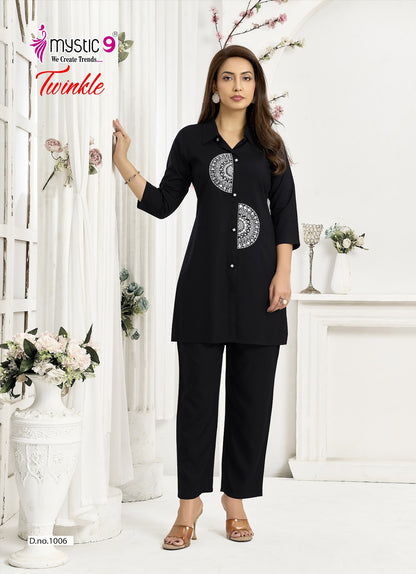 Twinkle Vol 1 Mystic 9 Viscose Co Ord Set Manufacturer India