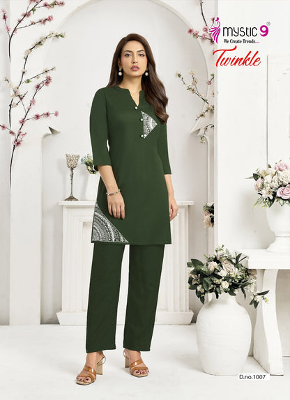 Twinkle Vol 1 Mystic 9 Viscose Co Ord Set Manufacturer India
