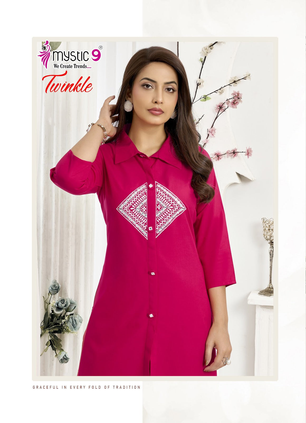 Twinkle Vol 1 Mystic 9 Viscose Co Ord Set Manufacturer India