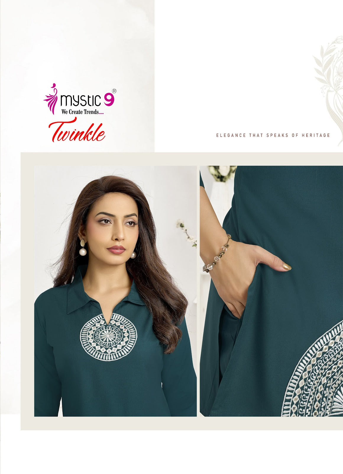 Twinkle Vol 1 Mystic 9 Viscose Co Ord Set Manufacturer India