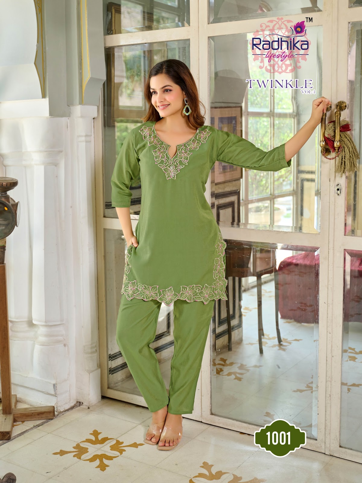 Twinkle Vol 1 Radhika Lifestyle Roman Co Ord Set Supplier Ahmedabad
