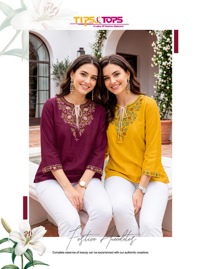 Twinkle Vol 2 Tips Tops Rayon 18Kg Fancy Tops Exporter Ahmedabad