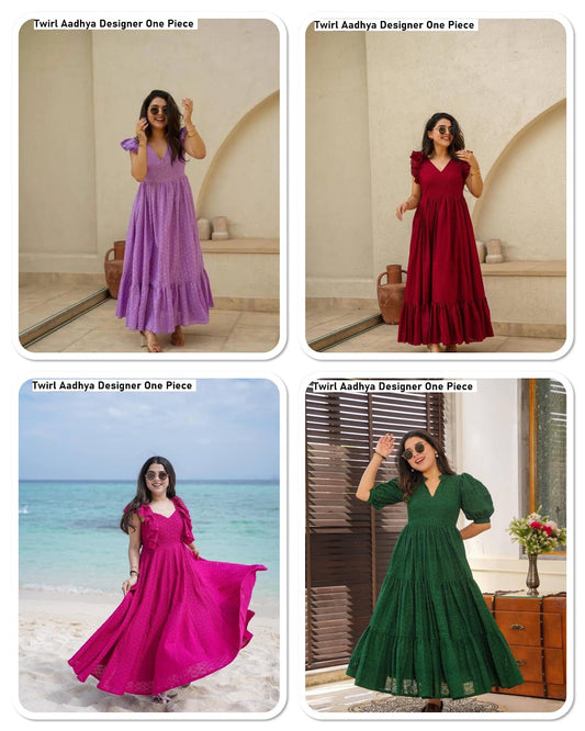 Twirl Aadhya Designer Cotton One Piece Wholesale Price