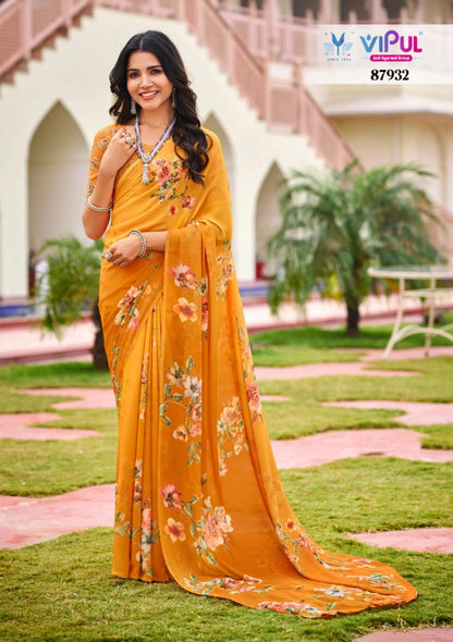 Twisha 87930-87941 Vipul Weightless Sarees Wholesaler Gujarat