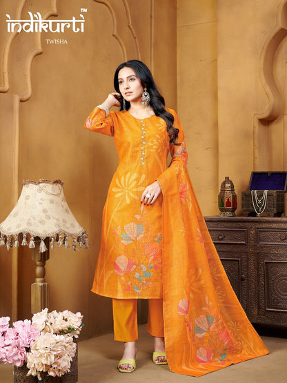 Twisha Indikurti Linen Readymade Pant Style Suits Wholesale